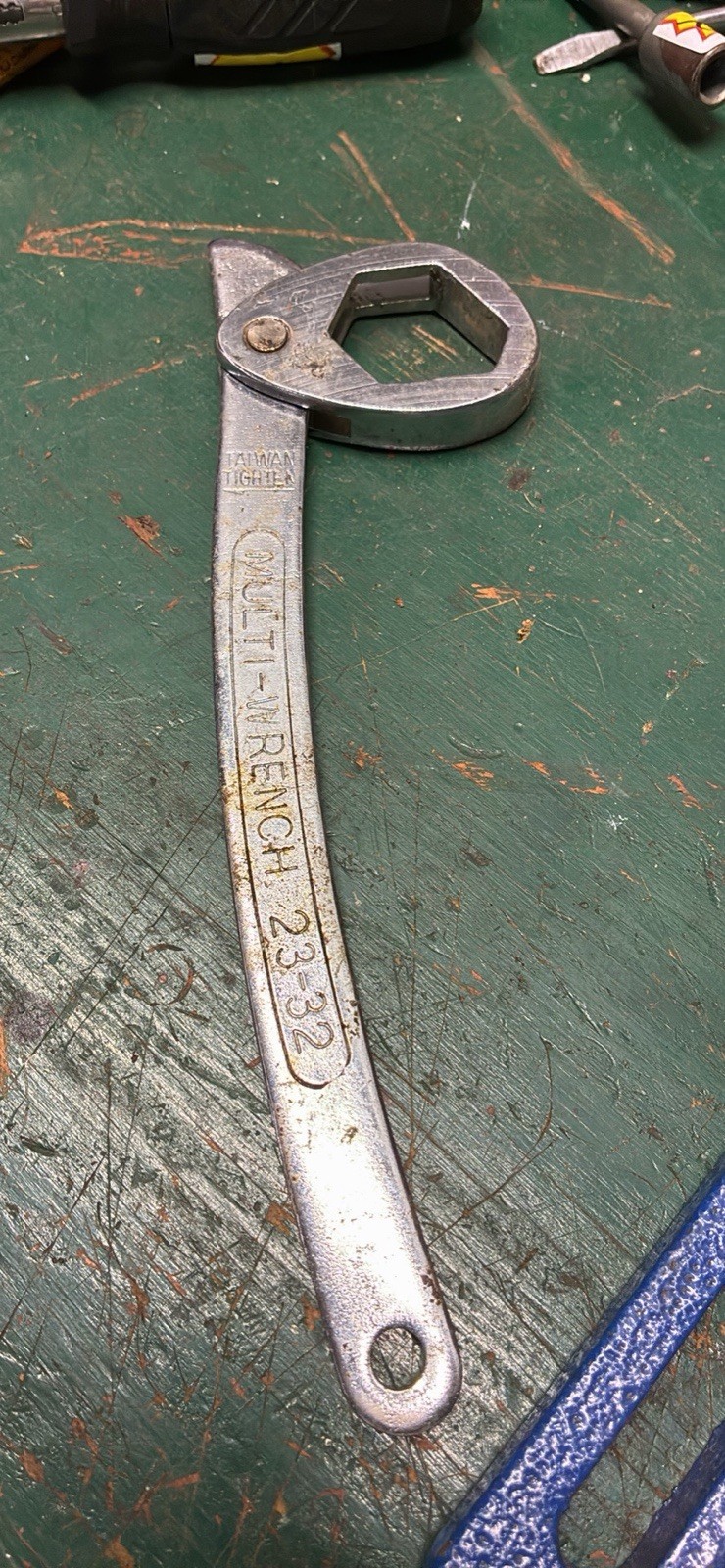 Vintage Multi-Wrench. Heavy Duty Forged Steel  7/8x 1 1/4.