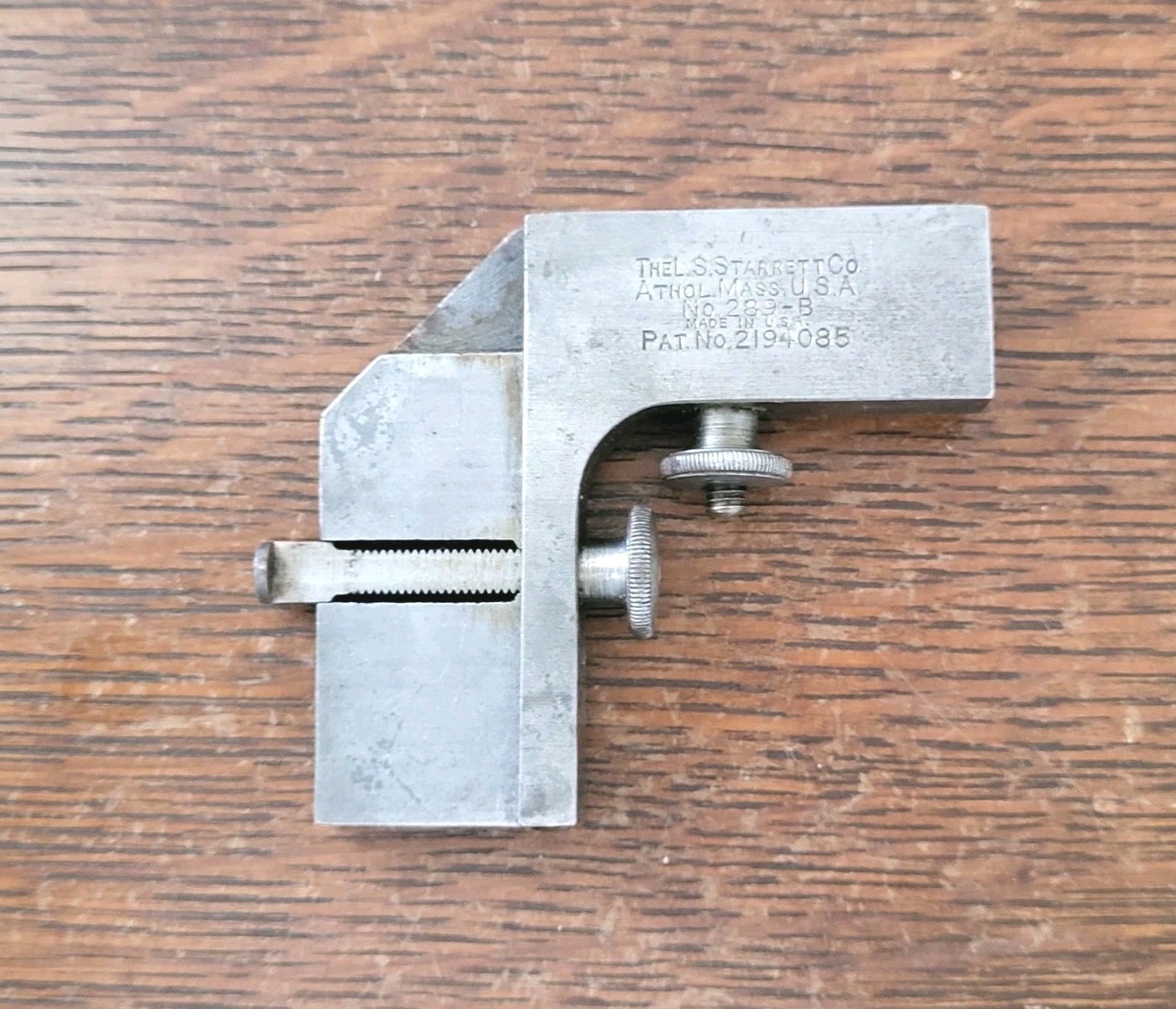 Starrett No. 289B Blade & Rule Attachment/Clamp Machinist Tool USA 