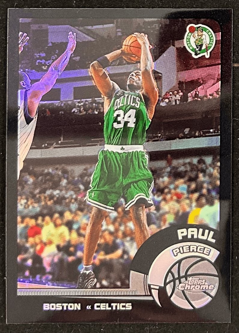 PAUL PIERCE 2002-03 Topps Chrome Black Refractor - 62