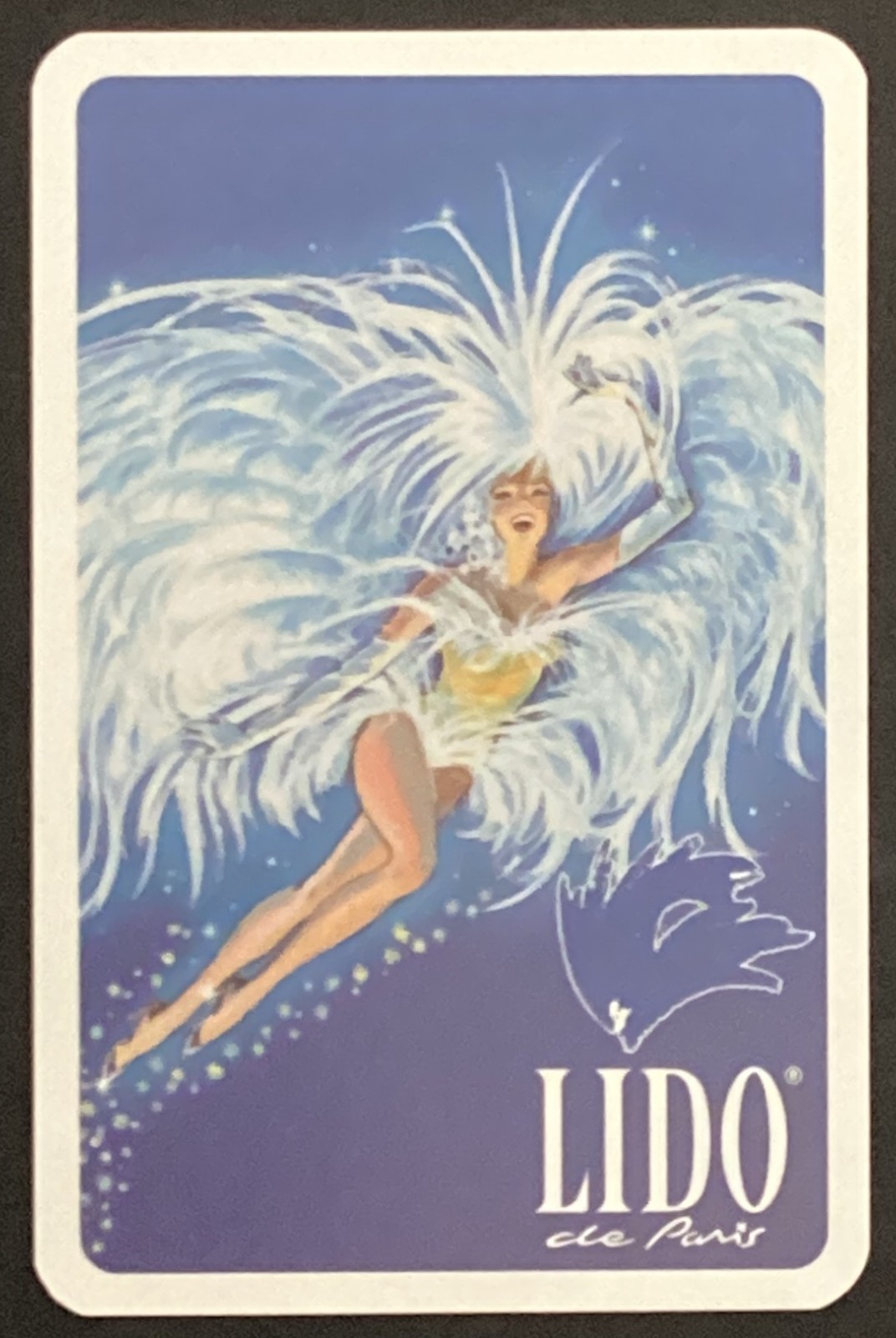 Pretty Lady Lido de Paris Ad Vintage Single Swap Playing Card