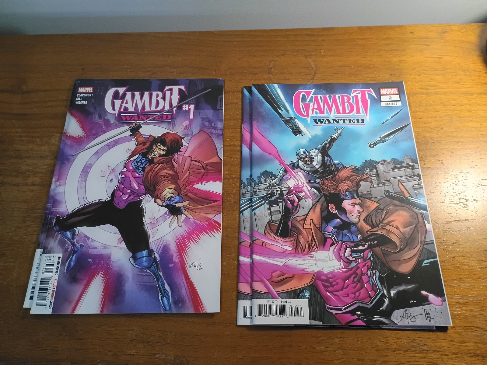 GAMBIT WANTED # 1  MAIN VF- & # 2 VARIANT NM MARVEL COMICS 2026