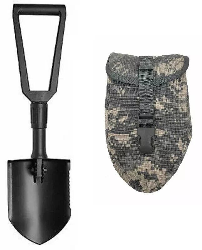 FAIR USGI Military GERBER E TOOL ENTRENCHING TOOL SHOVEL w ACU COVER CARRIER FAIR USGI Military GERBER E TOOL ENTRENCHING TOOL SHOVEL w ACU COVER CARRIER