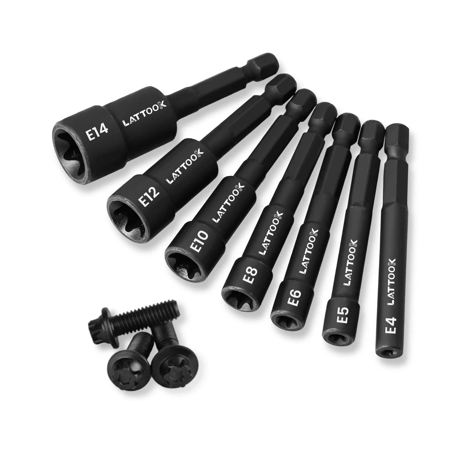 7PCS E-TORX Nut Driver Set | 1/4\'\' Hex Shank, Female Torx Nut D... USA FAST SHIP 7PCS E-TORX Nut Driver Set | 1/4\'\' Hex Shank, Female Torx Nut D... USA FAST SHIP