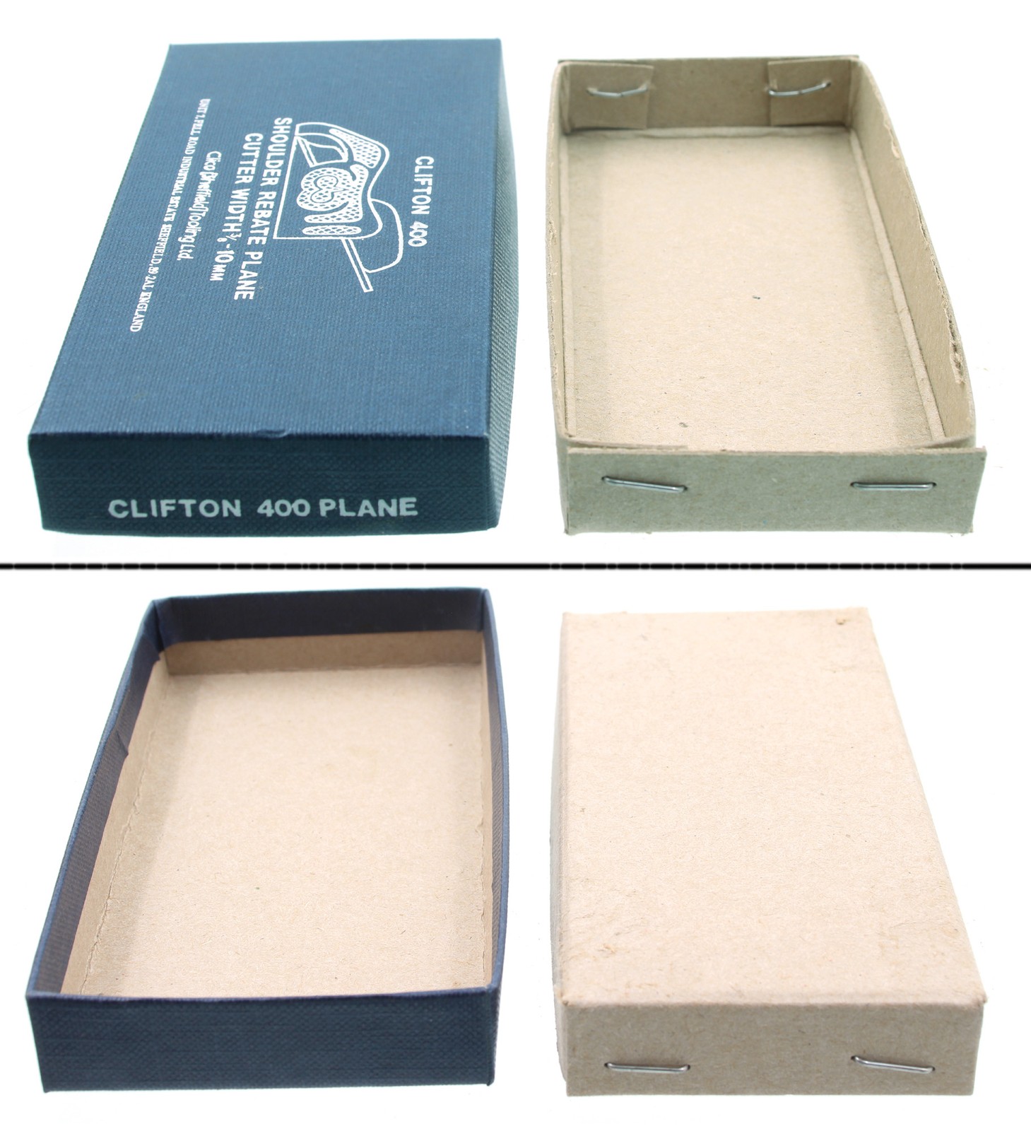 Orig. Box for Clifton No. 400 Shoulder Rebate Plane - mjdtoolparts Orig. Box for Clifton No. 400 Shoulder Rebate Plane - mjdtoolparts