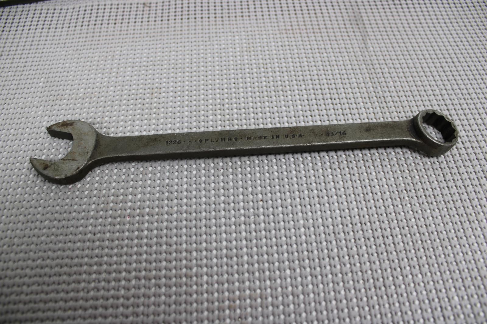 Vintage Plomb Proto PLVMB Prvtv Tvvls Combination Wrench 13/16\
