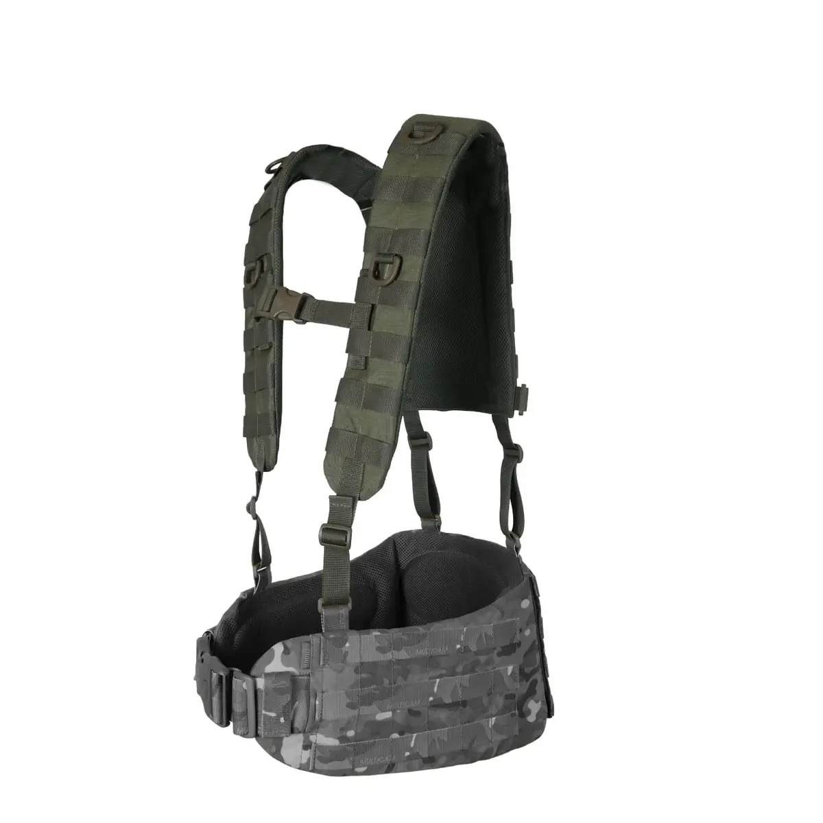 Tactical Shoulder Straps MOLLE RPS Harness Khaki Cordura 1000D Evac Handle