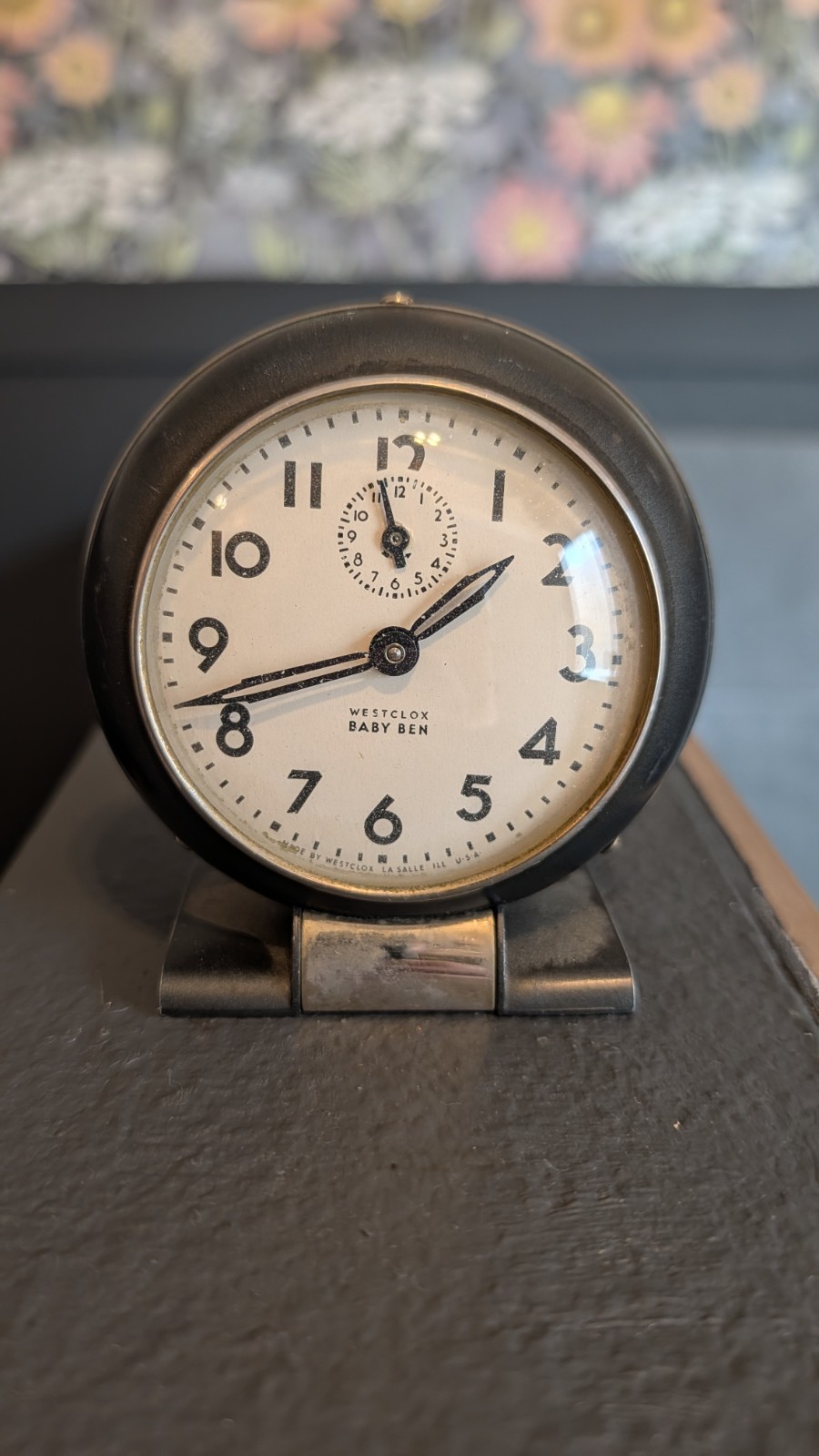 Vintage Westclox Baby Ben Wind-Up Alarm Clock Style 5 Black 61-R USA Working