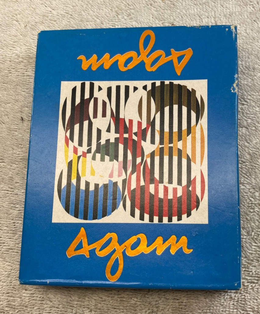 VINTAGE YAACOV AGAM PLAYING CARDS SEALED ORIGINAL BOX VINTAGE YAACOV AGAM PLAYING CARDS SEALED ORIGINAL BOX