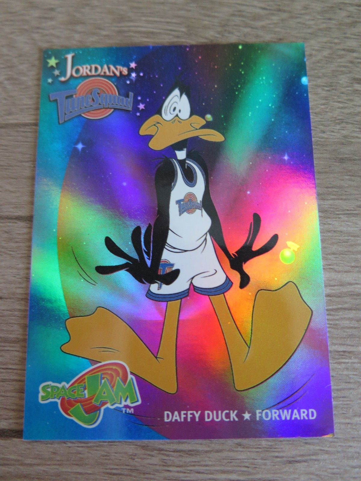 1996 UPPER DECK SPACE JAM JORDAN\'S TUNE SQUAD DAFFY DUCK HOLOFOIL T3 CARD