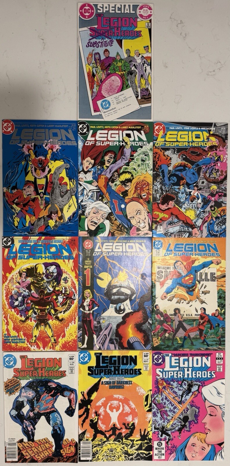 THE LEGION OF SUPER-HEROES (10 ISSUE LOT) (1982-1987 DC COMICS) (ALL NM+ MINT) THE LEGION OF SUPER-HEROES (10 ISSUE LOT) (1982-1987 DC COMICS) (ALL NM+ MINT)