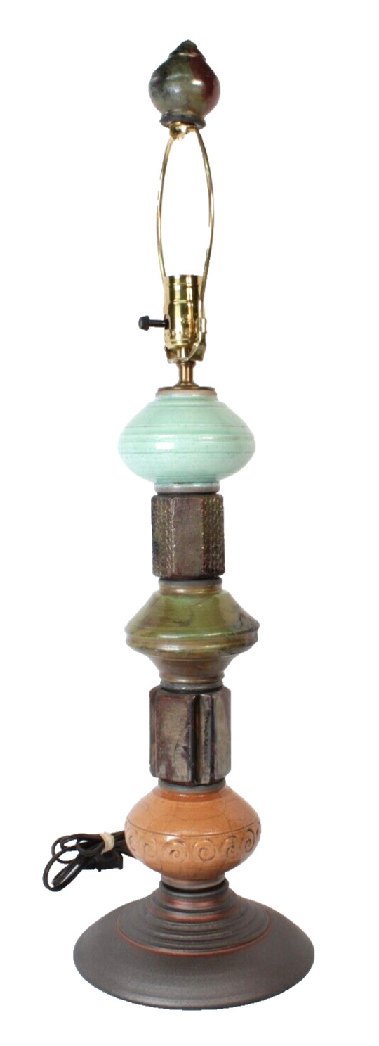 Wender Pottery Table Lamp One Of A Kind Studio Pottery Lamp Signed Wender Rare