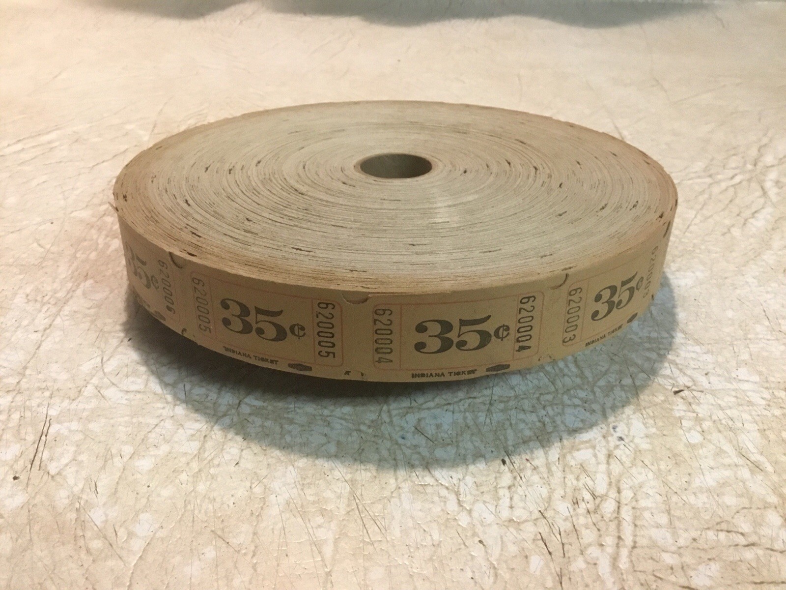 Vintage/antique amusement park ticket Roll 35 Cents NEW Indiana Ticket Company