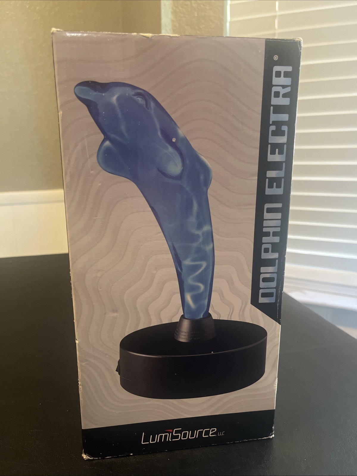 Vintage LumiSource Blue Dolphin Electra Lightning Plasma Lamp - Y2K - Open Box