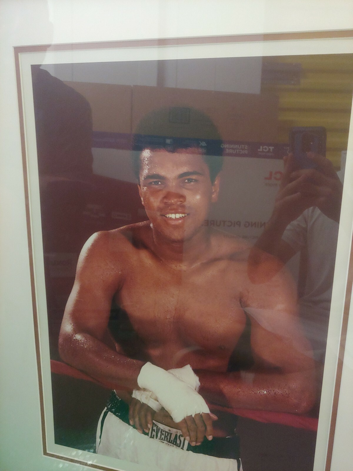 Signed Neil Leifer Ali On The Ropes October 1970