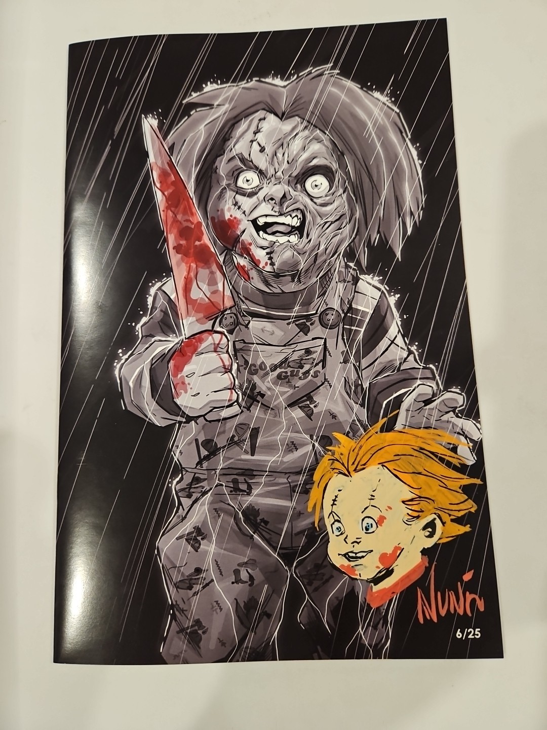 Eddie Nunez ShadowRain Cover Gallery Chucky Child\'s REMARKED  6/25
