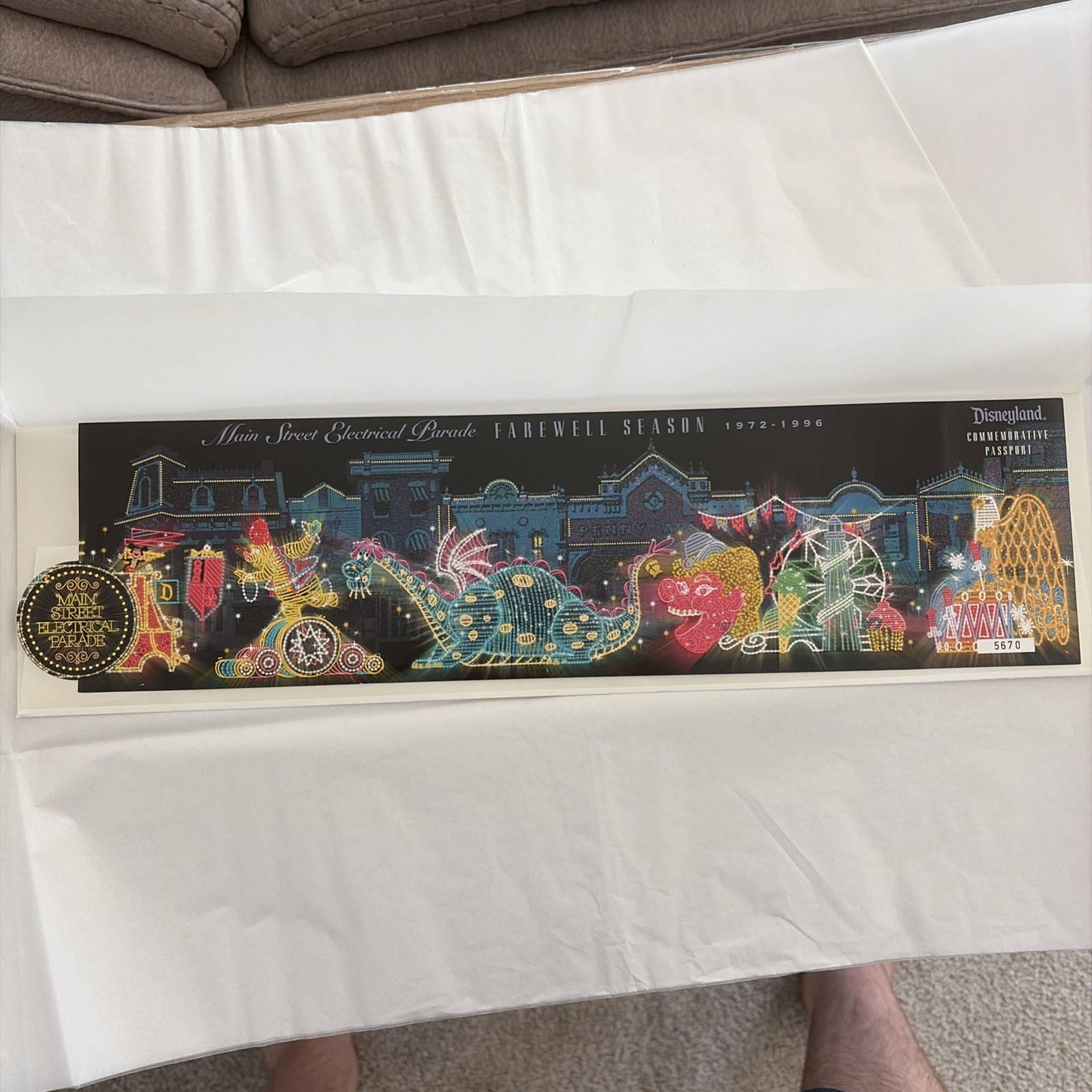 DISNEYLAND Main Steet Electrical Parade Commemorative Ticket 1/2 Halves WORKS DISNEYLAND Main Steet Electrical Parade Commemorative Ticket 1/2 Halves WORKS