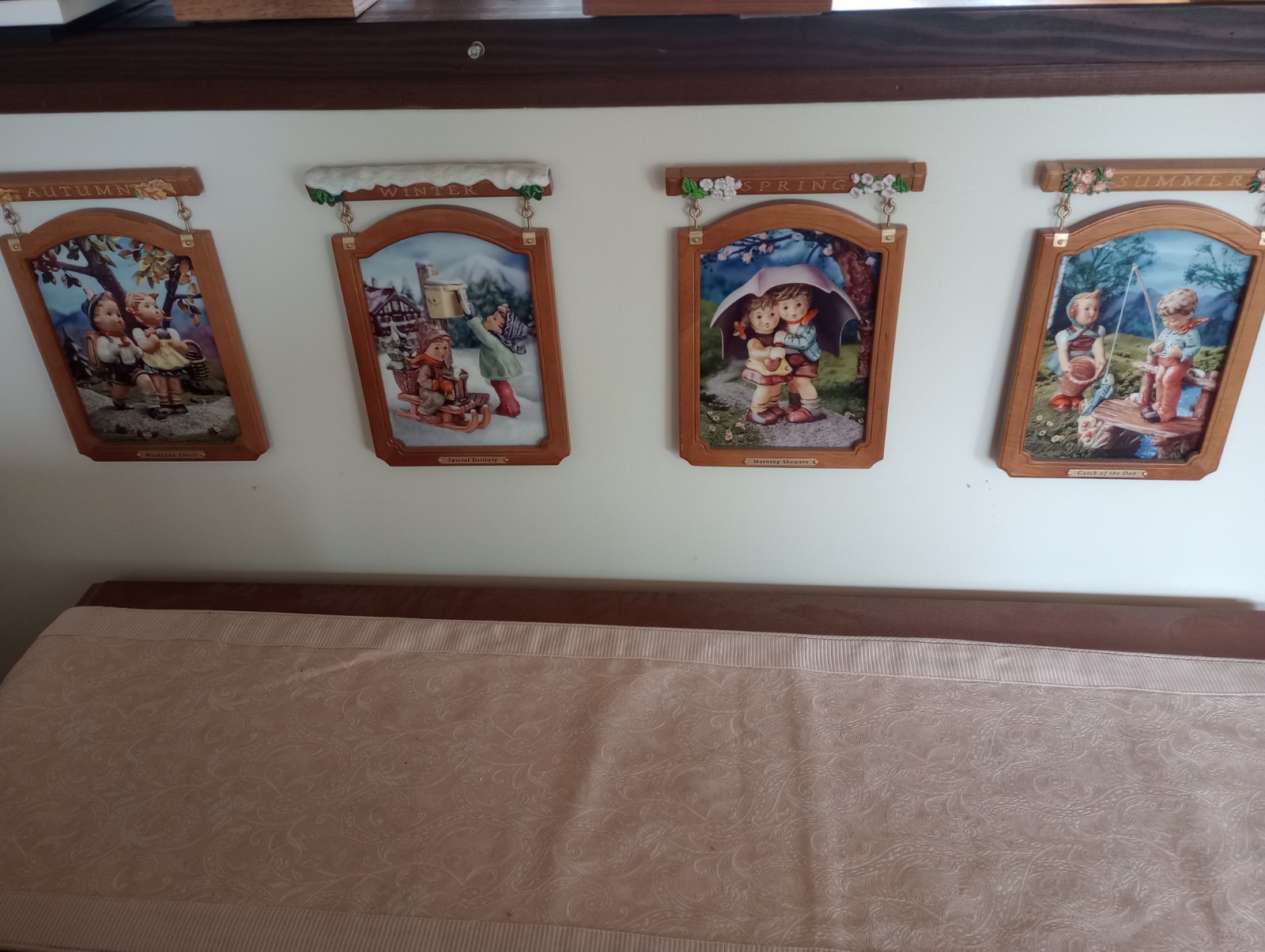 Set Of Four MJ Hummel Wall Plaques