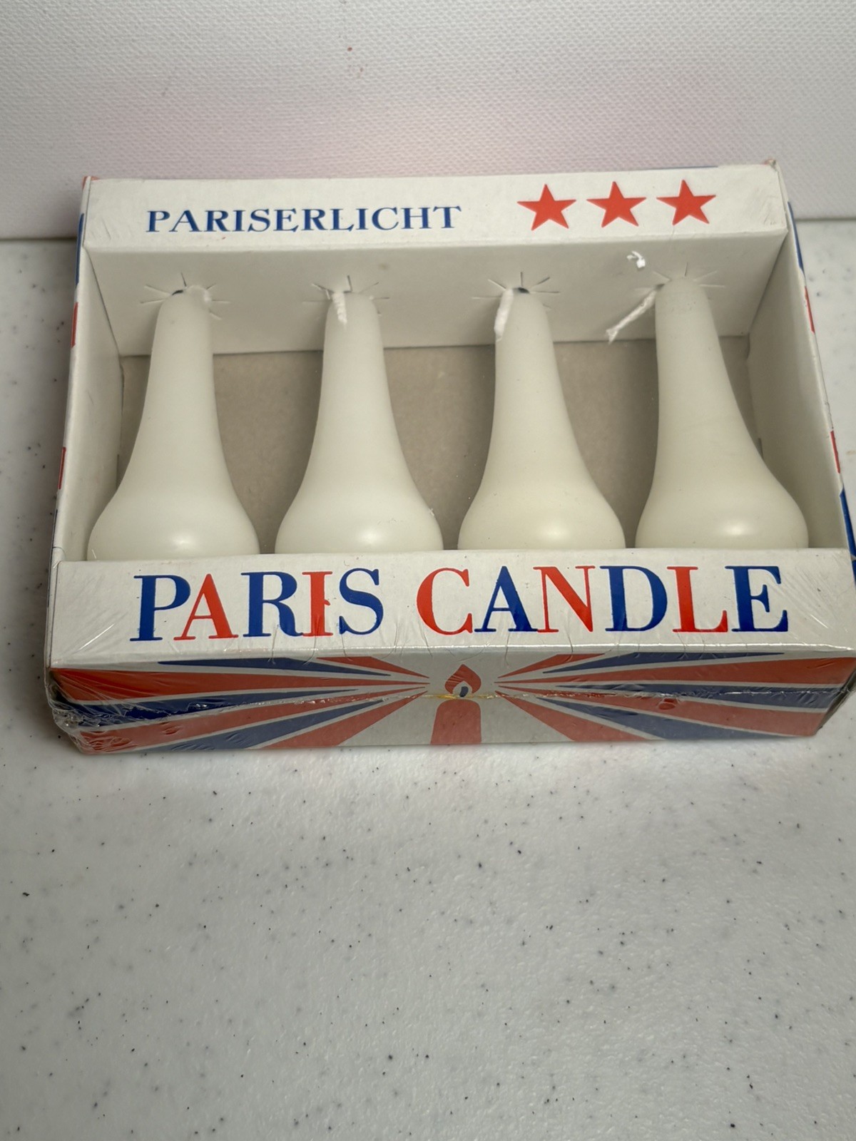 Pariserlicht Paris White Candle Handwork Made in Germany new sealed in box Pariserlicht Paris White Candle Handwork Made in Germany new sealed in box