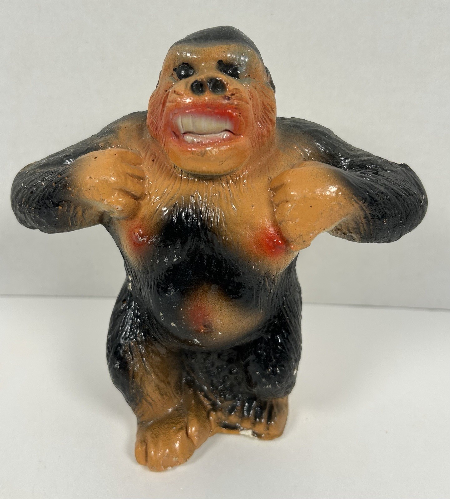 VTG Chalkware Carnival Prize Gorilla King Kong 6.5\
