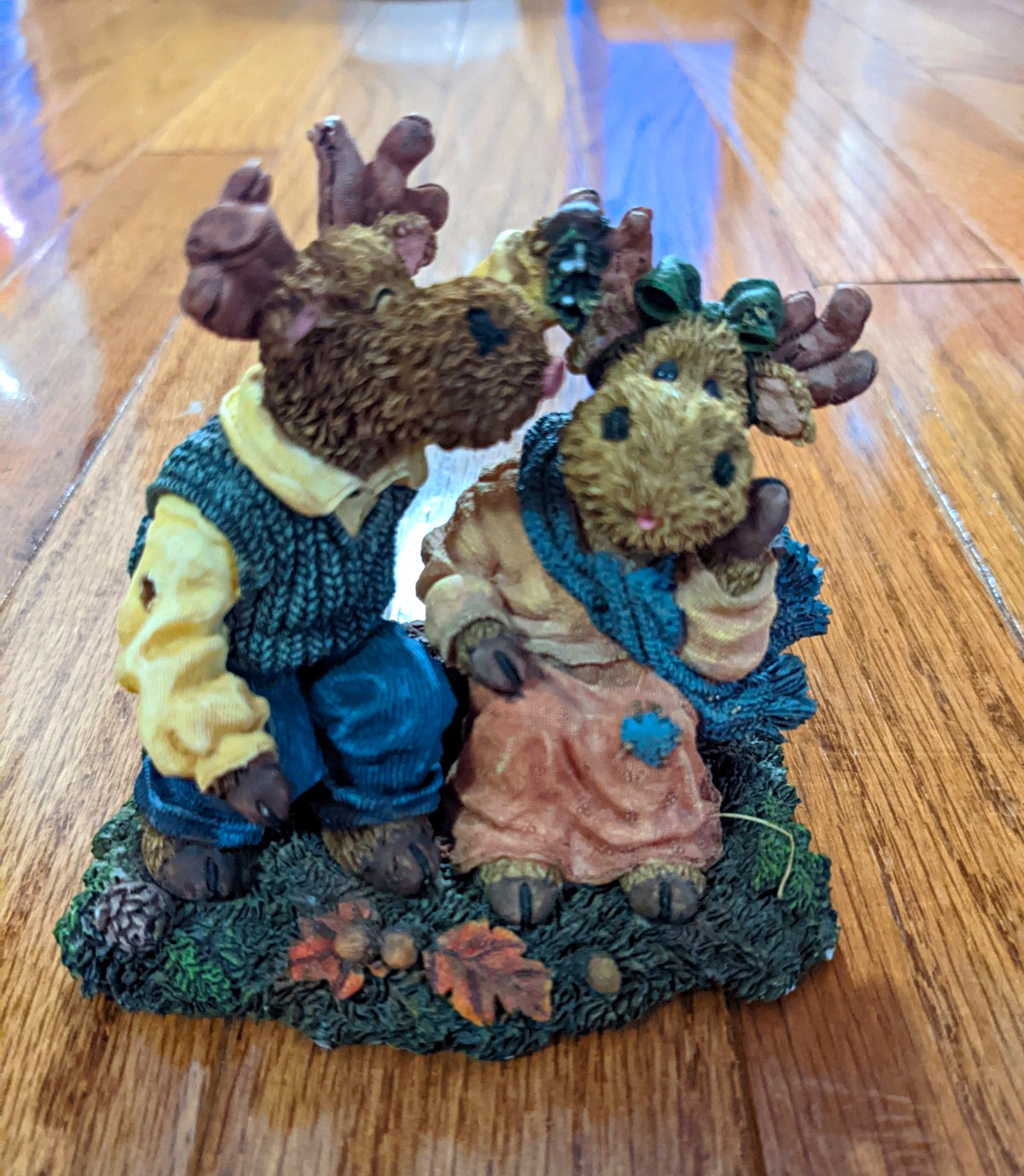 Boyds Bears & Friends Moose Troop Mervin & Mattie Figurine/Love 2001 Limited Ed