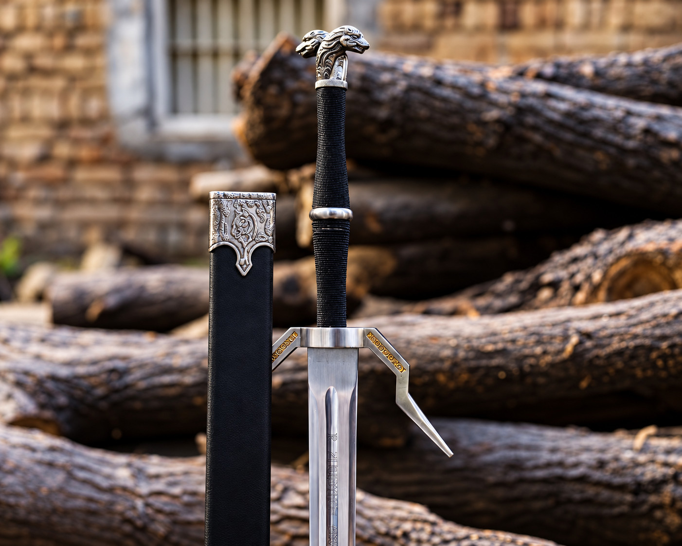 Witcher Sword of Geralt of Rivia, Handmade The Witcher Viking Sword with Scabbar