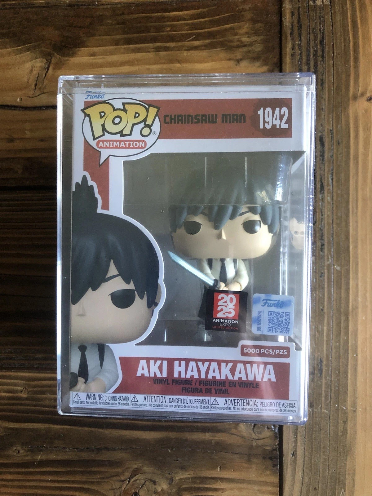Funko Pop Chainsaw Man Aki Hayakawa 2025 Anime Expo 5000 Pieces (Sealed) #1942