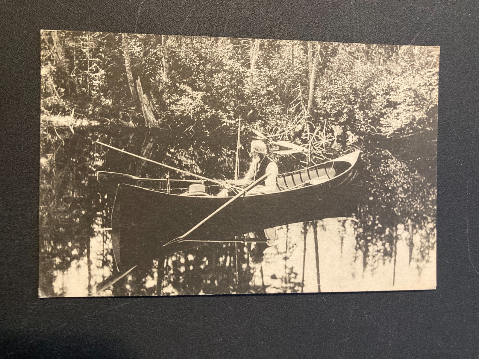 1961 Alvah Dunning The Famous Guide Fishing In Still Water Vintage Postcard 1961 Alvah Dunning The Famous Guide Fishing In Still Water Vintage Postcard