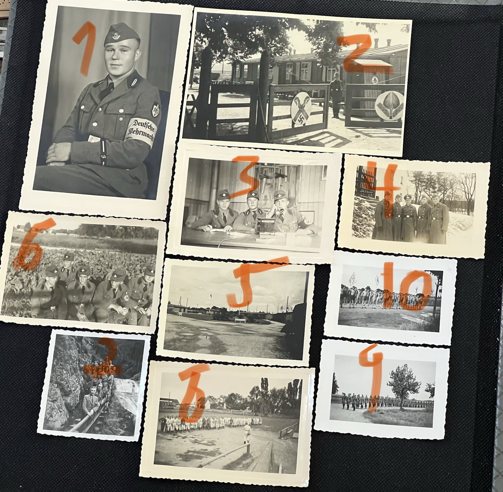 German 1939 10 X Kaserne Deutsche Soldaten arbeiten Deutschland Photo album