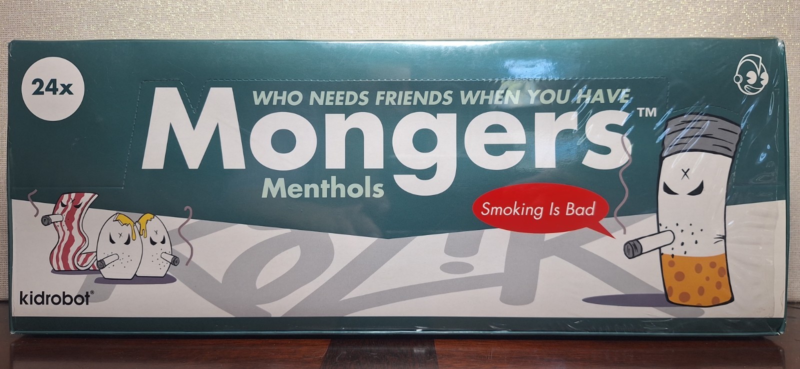 Kidrobot Frank Kozik Mongers Menthols Factory Sealed Case Box 24 Blind Boxes Kidrobot Frank Kozik Mongers Menthols Factory Sealed Case Box 24 Blind Boxes
