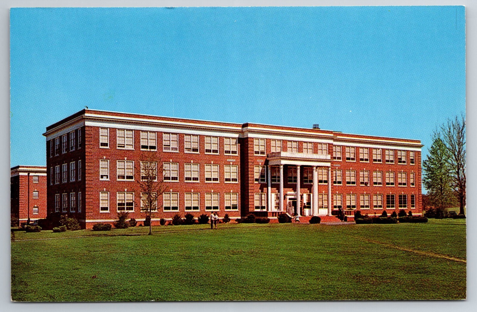 Vintage Postcard VA Bridgewater College Bowman Hall Chrome ~12485
