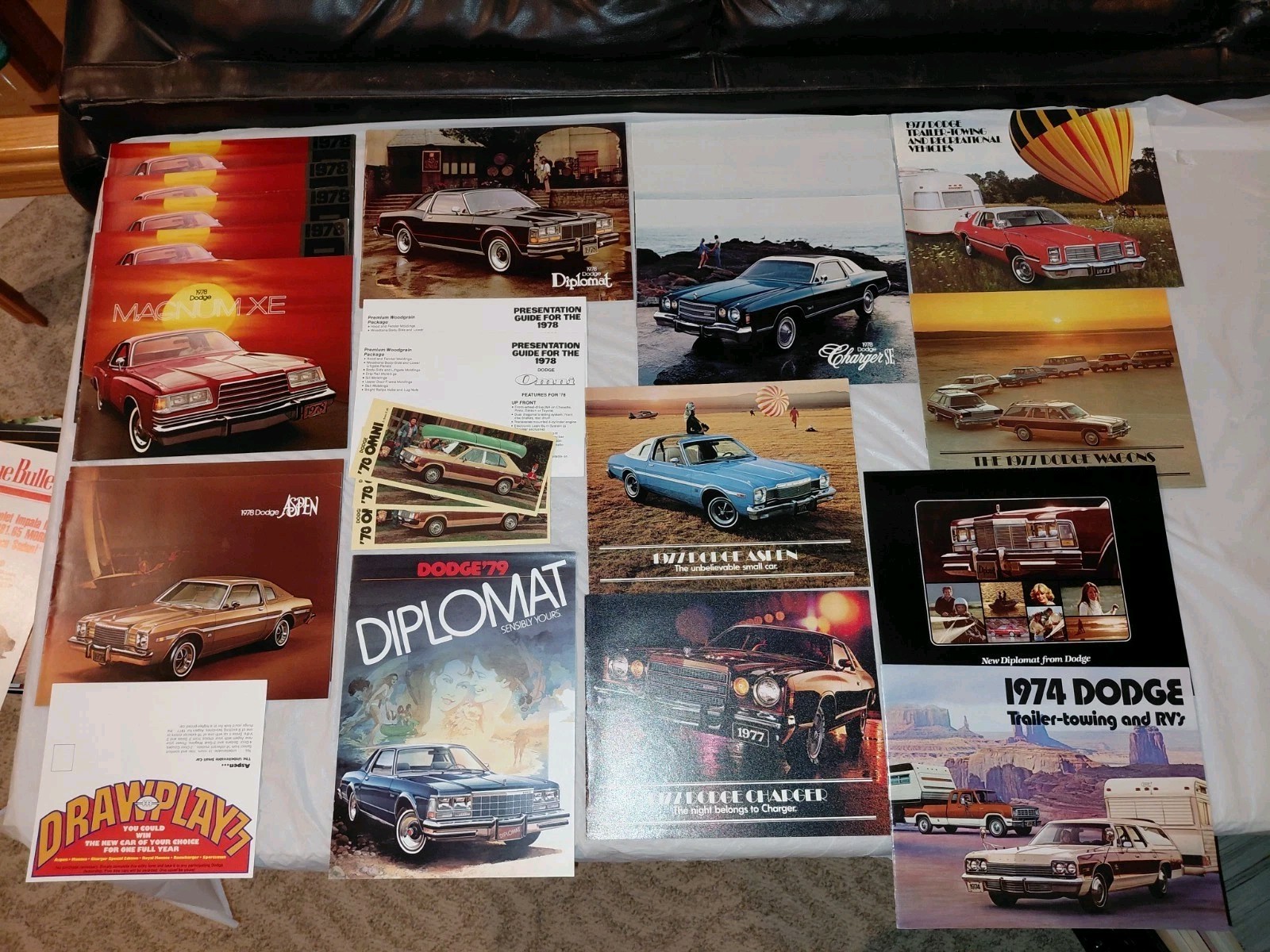 Lot Of 57 Vintage 1970s Dodge Cars Brochures ~Various Vehicles Lot Of 57 Vintage 1970s Dodge Cars Brochures ~Various Vehicles