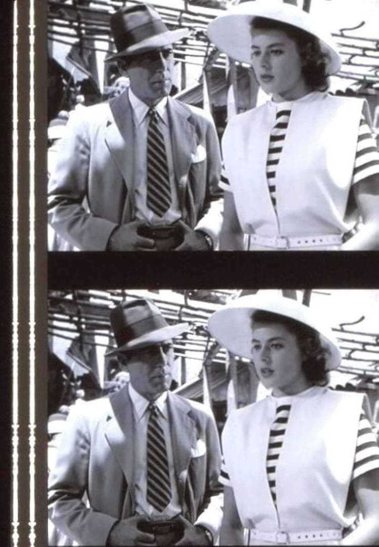 Casablanca 35mm film 5 consecutive frames Ingrid Bergman Ilsa Casablanca 35mm film 5 consecutive frames Ingrid Bergman Ilsa