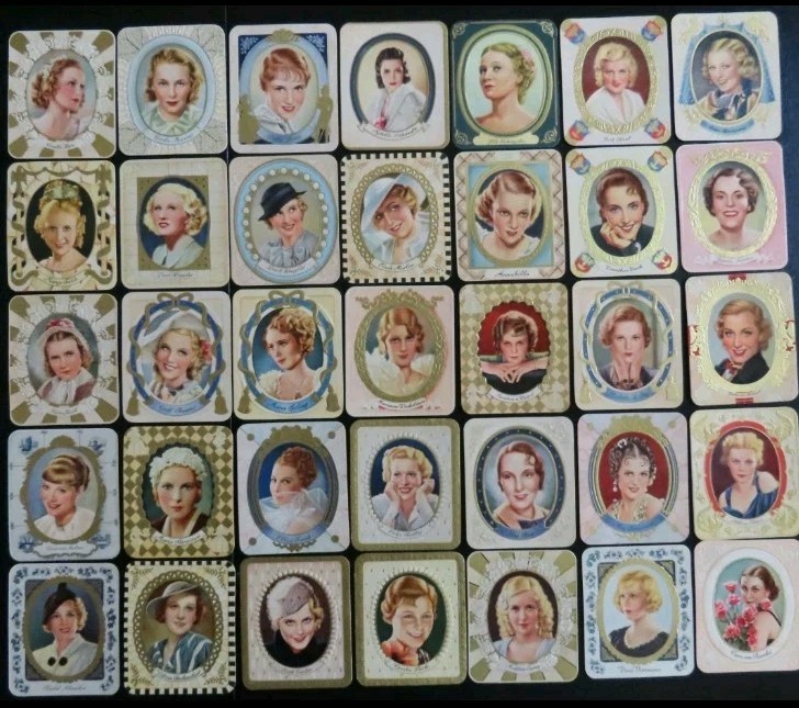 (35) 1934 Garbaty Film Stars Lot Vintage Hollywood Cigarette Cards (35) 1934 Garbaty Film Stars Lot Vintage Hollywood Cigarette Cards