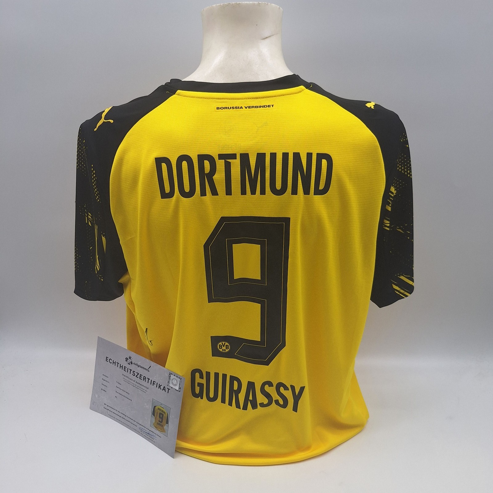 Borussia Dortmund Jersey Serhou Guirassy Signed BVB Puma XL