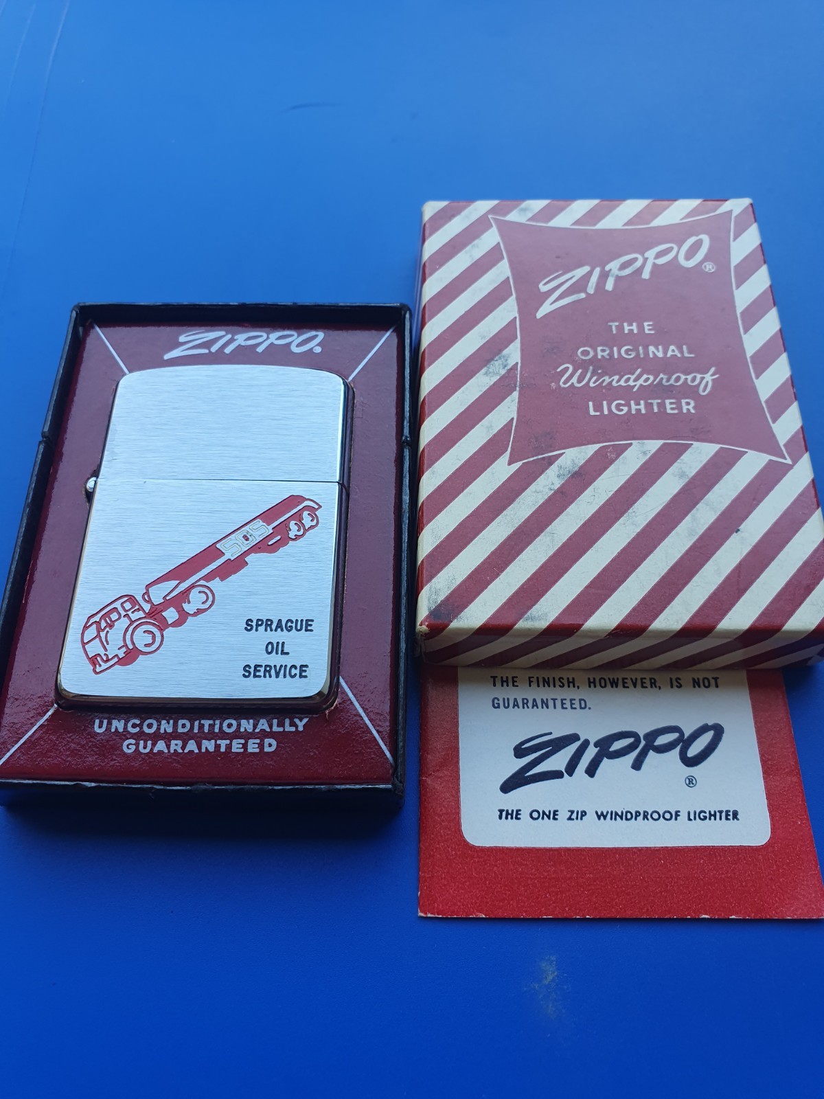 zippo vintage advertising nib 1957
