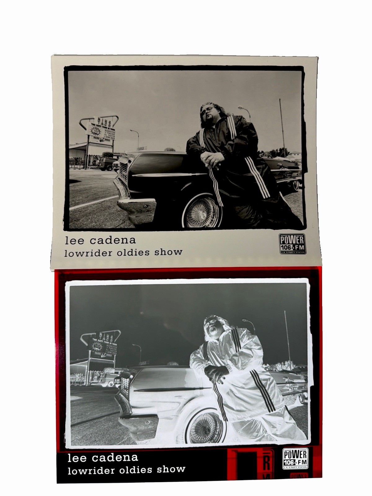⁠Lee Cadena Lowrider Oldies Show King Taco Power 106 Photo & Negative Lot⁠