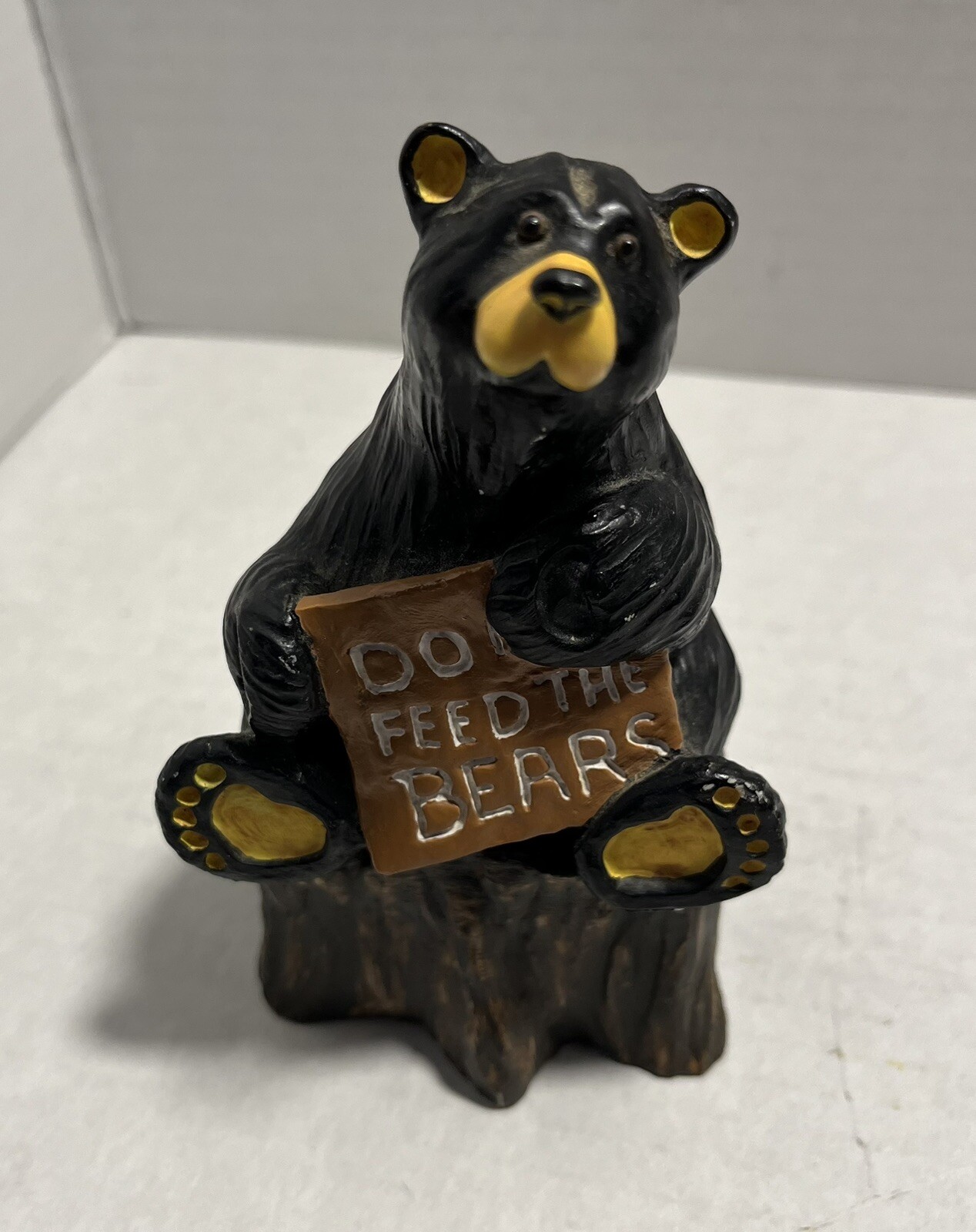 Kritter Hollows Do Feed the Bears Bear Trinket Holder Box Figurine Kritter Hollows Do Feed the Bears Bear Trinket Holder Box Figurine
