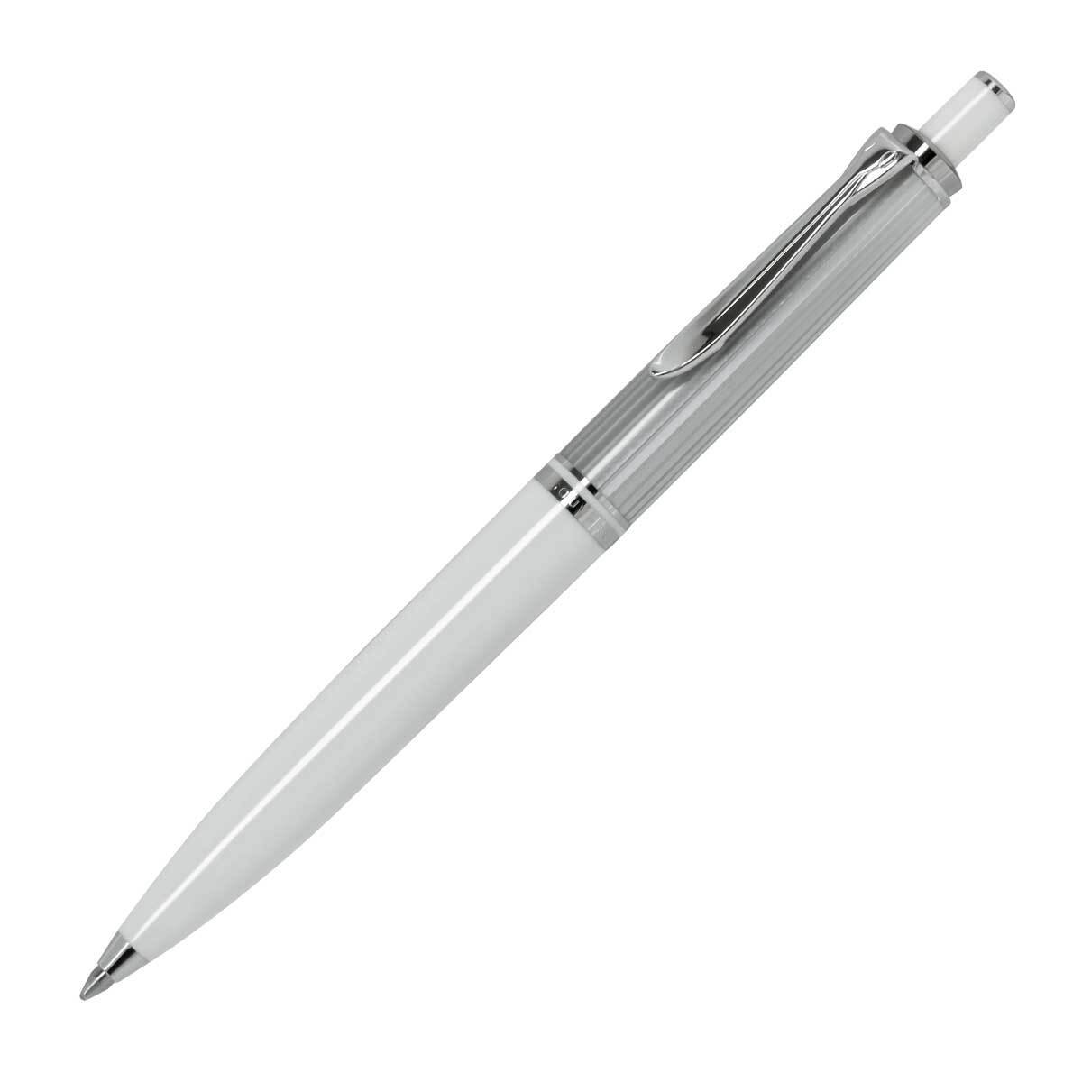 Used Pelikan Souveran K405 Silver White Ballpoint Pen