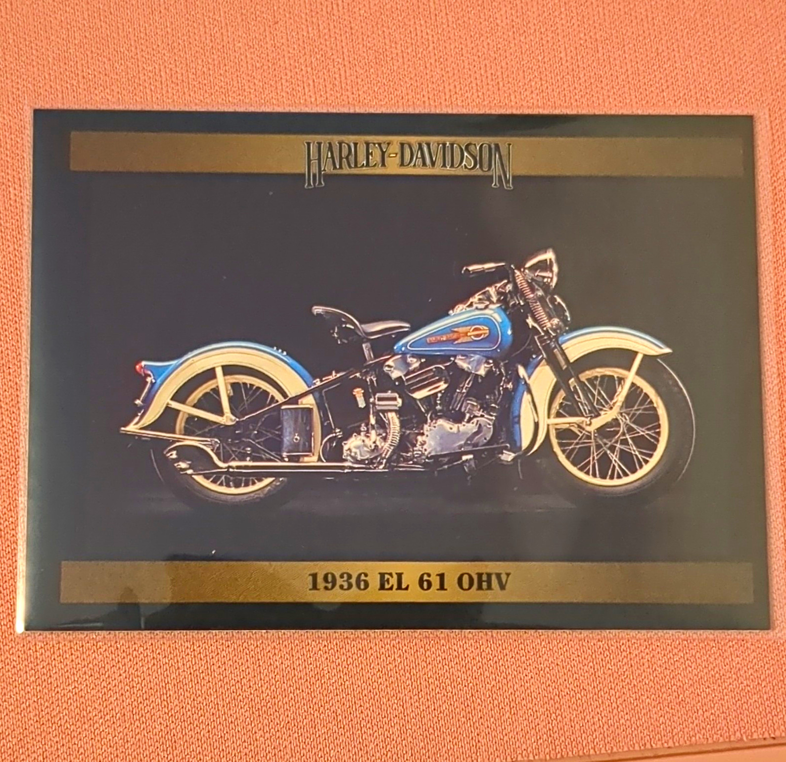 Harley-Davidson 1936 EL 61 OHV Collectible Collect-A-Card Series 2 #135 Harley-Davidson 1936 EL 61 OHV Collectible Collect-A-Card Series 2 #135