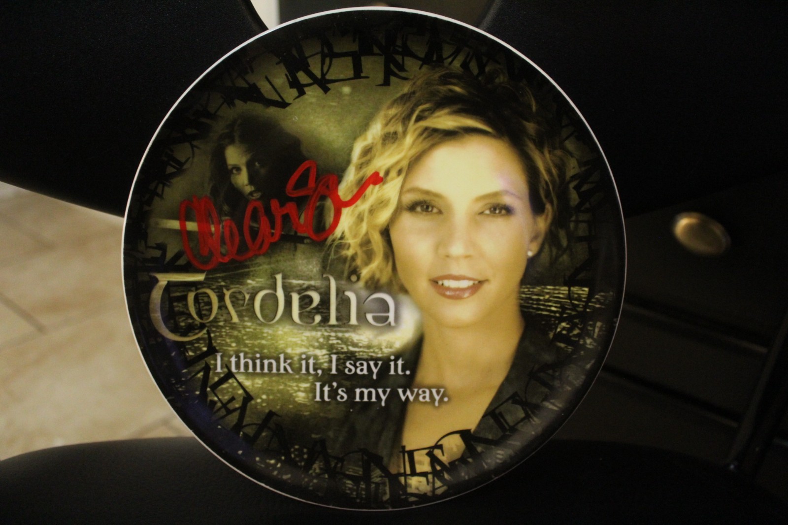 Angel Series  Collector Plate,  Autographed by: Charisma Carpenter +COA