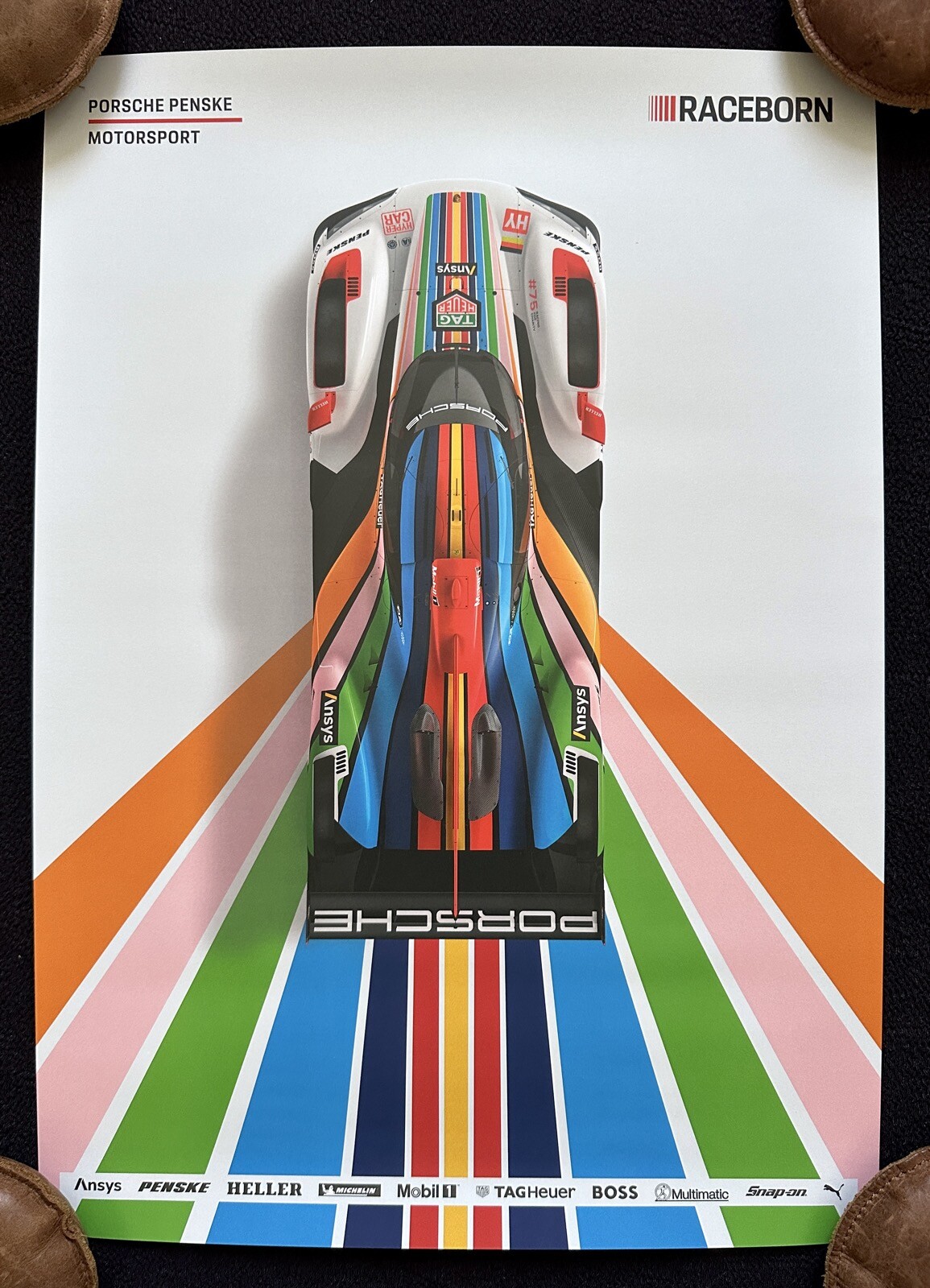 PORSCHE 963 Penske Motorsport Poster Le Mans 24 Hours Racing Heritage 75th