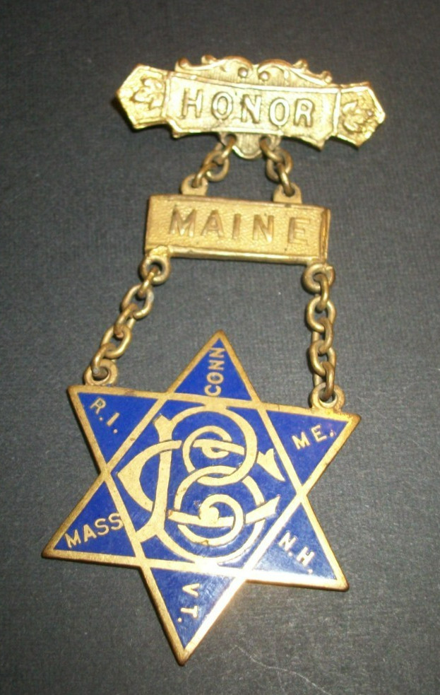 Antique N.E.O.P. New England Order of Protection Medal Maine Honor Medal PINBACK Antique N.E.O.P. New England Order of Protection Medal Maine Honor Medal PINBACK