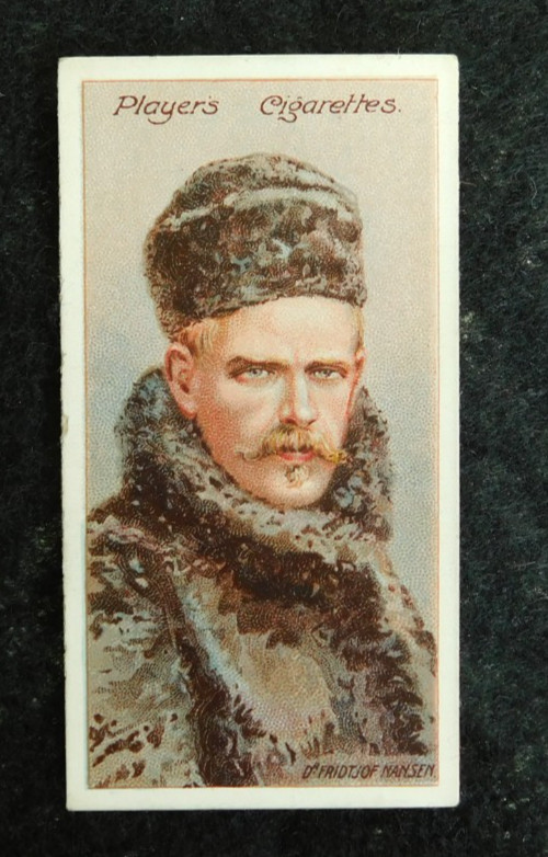Dr Fridtjof Nansen  J Players & Sons Cigarette Card Polar Exploration Ser. 1915