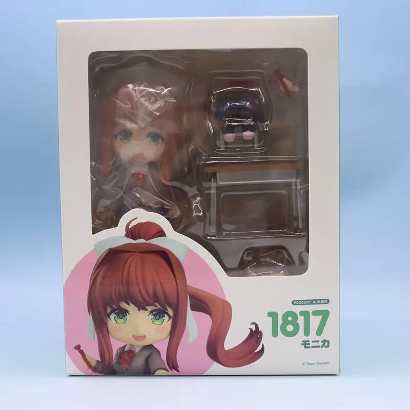 Doki Doki Literary Club Monika Nendoroid 1817 PVC Statue Toy Model-New
