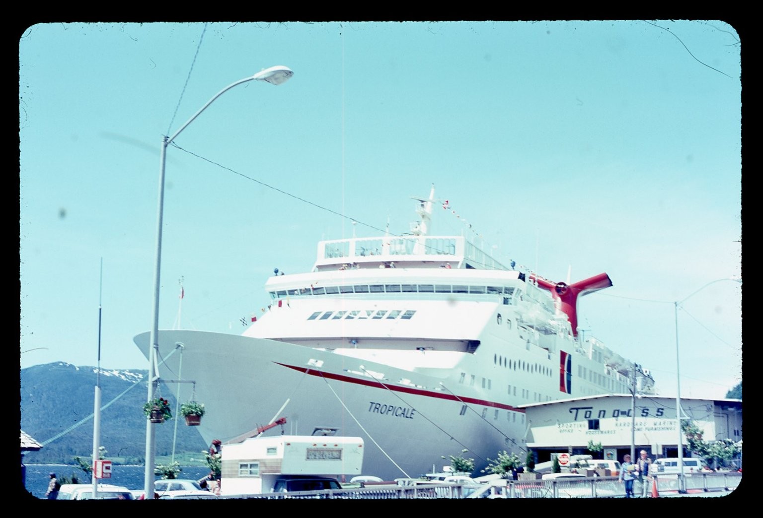 sl26 Slide 1983 MS Tropicale Carnival Cruise Line Ship Port 390a sl26 Slide 1983 MS Tropicale Carnival Cruise Line Ship Port 390a