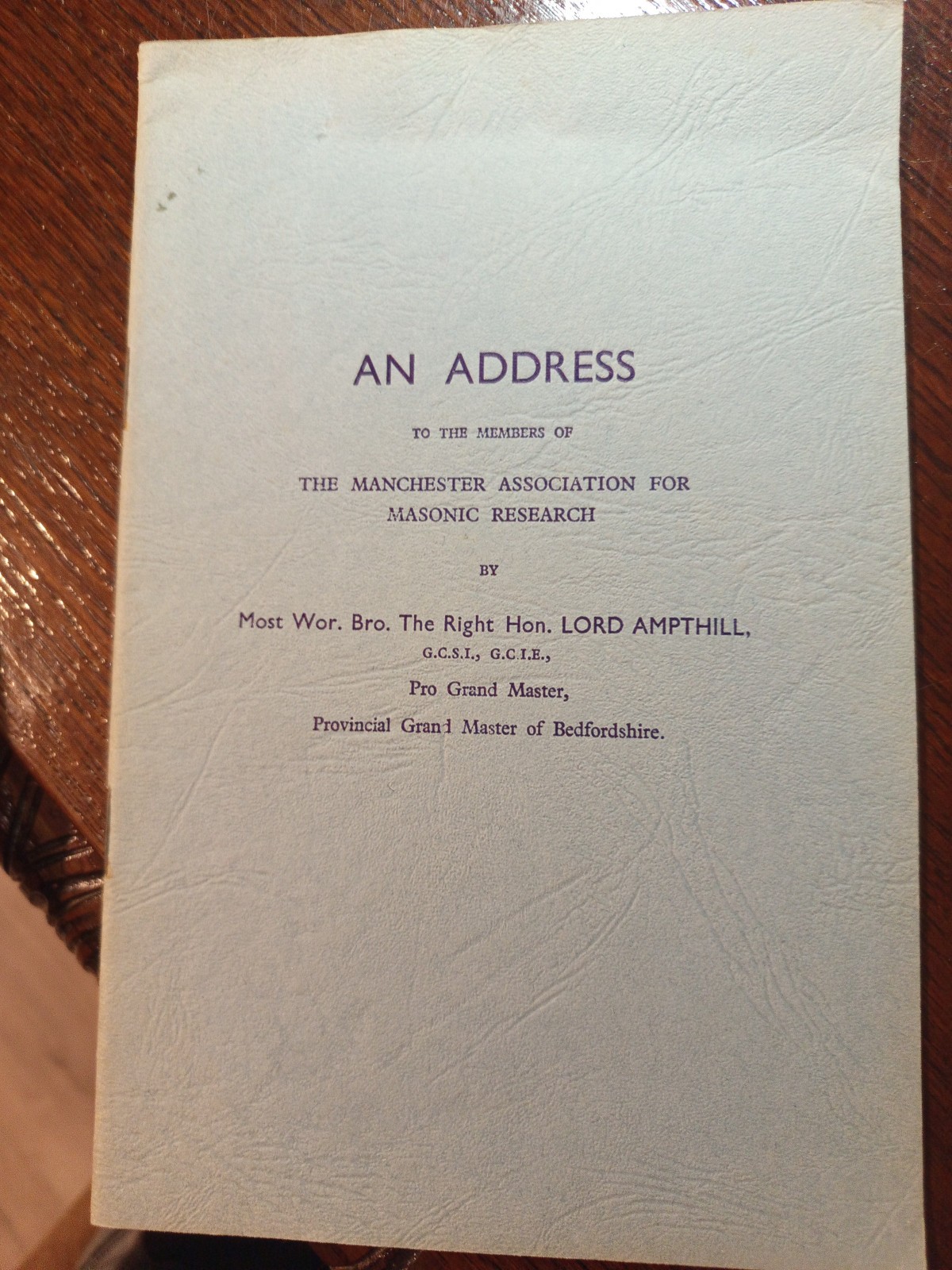 An Address The Manchester Association Masonic Research Freemasonry masonic/449 An Address The Manchester Association Masonic Research Freemasonry masonic/449
