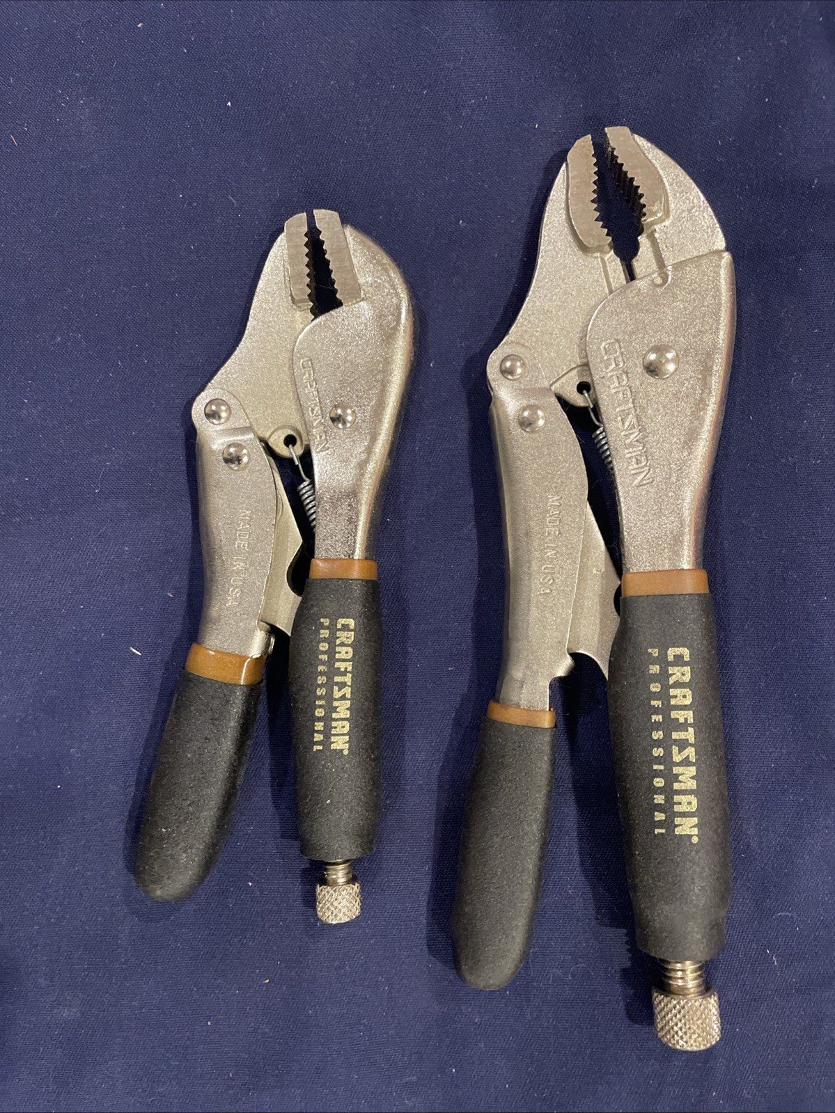Vintage NOS Craftsman Professional Locking Pliers Made In The USA No Packaging