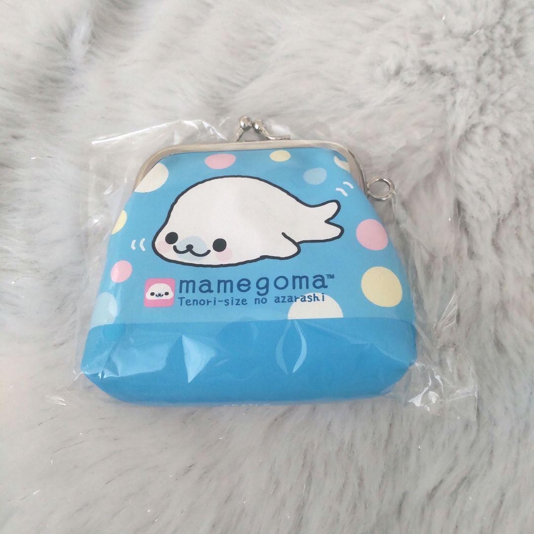 Mamegoma Sanrio Blue Dot Coin Purse Snappy Clasp Used