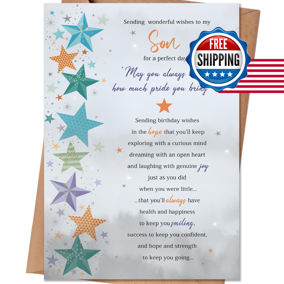 Hejoyn Son Birthday Card Happy Birthday For Son From Mom Dad Parents Funny Hejoyn Son Birthday Card Happy Birthday For Son From Mom Dad Parents Funny