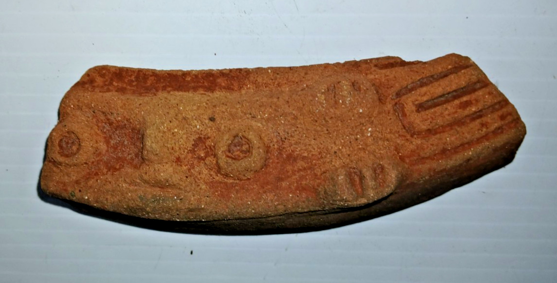 Pre-Columbian South American Pottery Shard Artifact